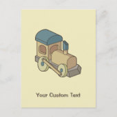 Spielzeugzug Postkarte (Vorderseite)