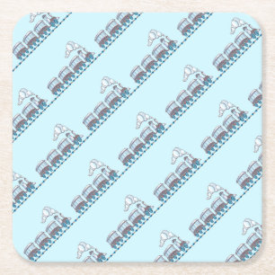 Spielzeugzug Rechteckiger Pappuntersetzer