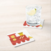 Spielzeugzug Rechteckiger Pappuntersetzer (Vor Ort)