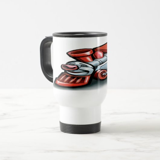 Spielzeugzug Reisebecher (Vorderseite Links)