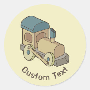 Spielzeugzug Runder Aufkleber