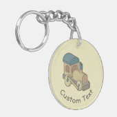 Spielzeugzug Schlüsselanhänger (Vorderseite links)