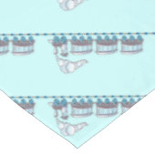 Spielzeugzug Tischdecke (Schrägansicht)