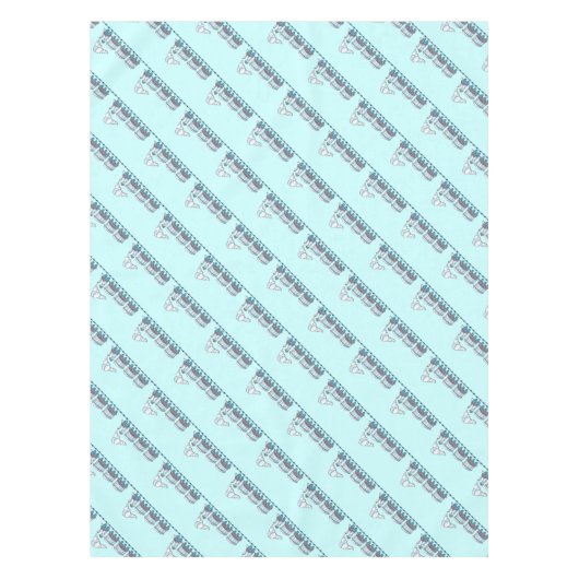 Spielzeugzug Tischdecke (Vorderseite)