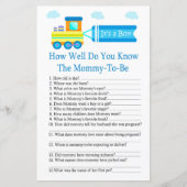 Spielzeugzug Wie gut kennen Sie Babydusche? (Vorderseite)