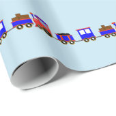 Spielzeugzugpapier Geschenkpapier (Rolleneckpunkt)