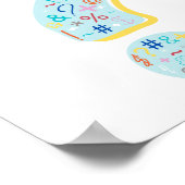 Spielzimmer Art | Merkwürdiges Fragezeichen Poster (Ecke)