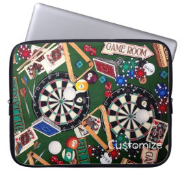 Spielzimmer Darts Billard Karten Notebook-Sieb Laptopschutzhülle
