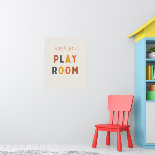Spielzimmer Individuelle personalisierte Poster & 