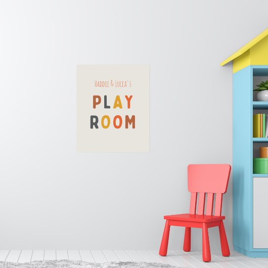 Spielzimmer Individuelle personalisierte Poster & (Kinderzimmer 1)