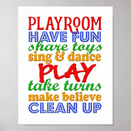 Spielzimmer Poster (Vorne)
