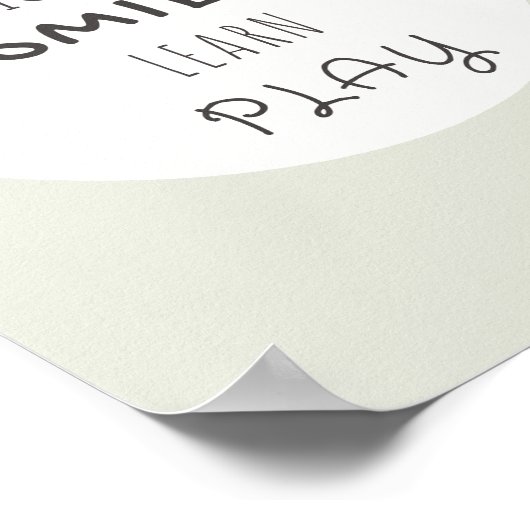 Spielzimmer Poster & Prints. giggle.smile.learn.pl (Ecke)