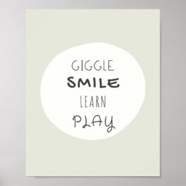Spielzimmer Poster & Prints. giggle.smile.learn.pl