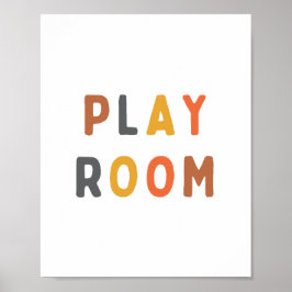 Spielzimmer Poster & Prints Modernes Schild
