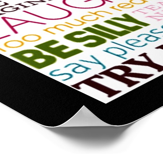 SPIELZIMMER REGELN POSTER (Ecke)