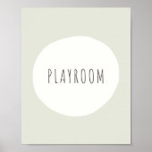 Spielzimmer-Schild Poster & Prints (Vorne)