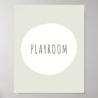 Spielzimmer-Schild Poster & Prints