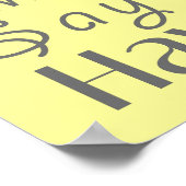 Spielzimmer-Spielregeln-Poster Poster (Ecke)