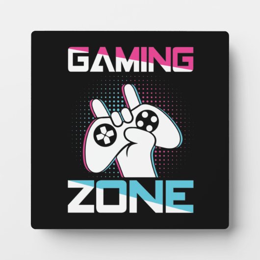 Spielzone, Mancave - Funny Video Gamer, Gaming Fotoplatte (Vorderseite)