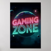 Spielzone Moderne Raumplaner Poster (Vorne)