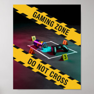 Spielzone Nicht Überqueren Poster