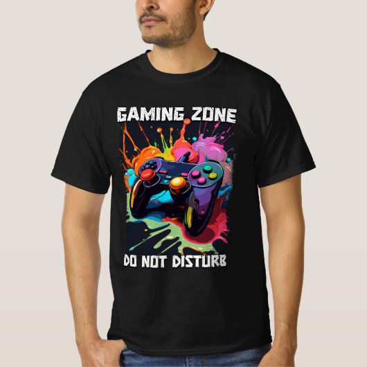 Spielzone stört kein Gamer-Geschenk des Controller T-Shirt (Vorderseite)