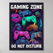 Spielzone stört nicht die Coole Geschenkidee eines Poster (Vorne)