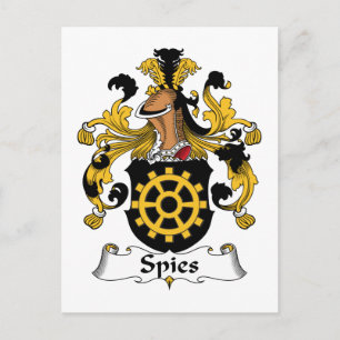 Spies Familienwappen Postkarte