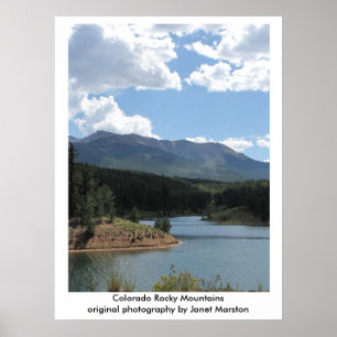 Spiess-Spitze am Catamount-Reservoir, Colorado Poster