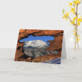 Spiess-Spitze durch Loch Karte (Gelbe Blume)