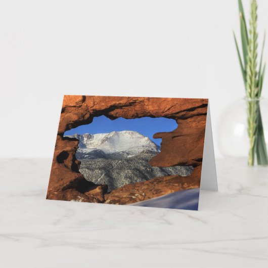 Spiess-Spitze durch Loch Karte (Vorderseite)