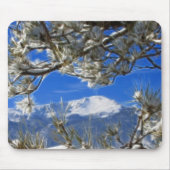 Spiess-umfaßte Höchstwinter-Schnee Fraktal-Kunst Mousepad (Vorne)