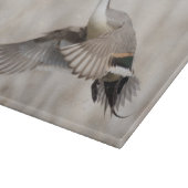 Spießente Drake, das Flug nimmt Schneidebrett (Ecke)