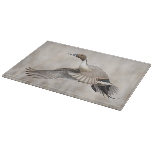 Spießente Drake, das Flug nimmt Schneidebrett (Ecke)