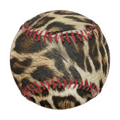 Spiffy Leopard Spots Leather Grain Look Baseball (Vorderseite)