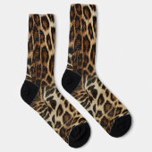 Spiffy Leopard Spots Leather Grain Look Socken (Rechts)