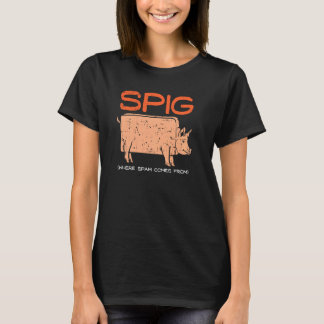 Spig, wo Spam kommt von meinem lustigen Schweinefl T-Shirt