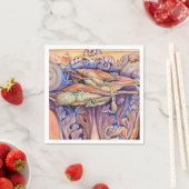 Spike and Curly Playing Tag Serviette (Beispiel)