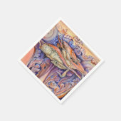 Spike and Curly Playing Tag Serviette (Ecke)