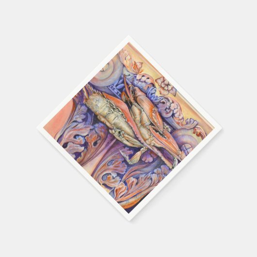 Spike and Curly Playing Tag Serviette (Ecke)