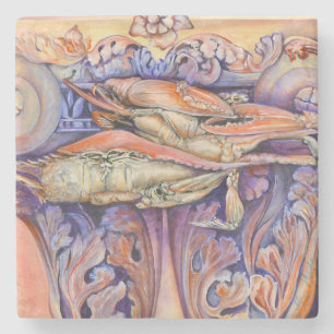 Spike and Curly Playing Tag Steinuntersetzer