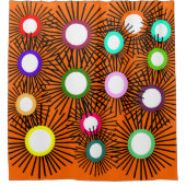 Spike Balls Duschvorhang (Vorderseite)