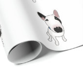 Spike der Englische Bullterrier Geschenkpapier (Rolleneckpunkt)