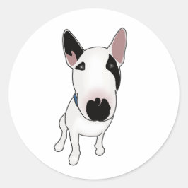 Spike der Englische Bullterrier Runder Aufkleber