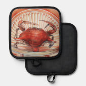 Spike, der Weltmeister für das hohe Gewicht Topflappen (Vorderseite/Rückseite)