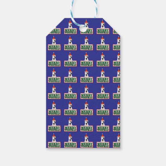 Spike "Fröhliche Woofmass" Geschenkanhänger (Vorderseite)