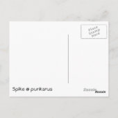 Spike hasst Puppen Postkarte (Rückseite)
