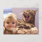 Spike hasst Puppen Postkarte (Vorderseite)