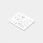 Spike ist Orchesterdirigent Post-it Klebezettel (angewinkelt)