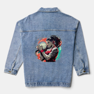 Spike, Kick, Swing! Volleyball, Fußball & Softball Jeansjacke